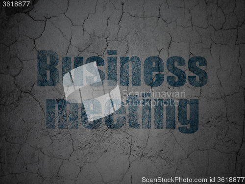 Image of Business concept: Business Meeting on grunge wall background