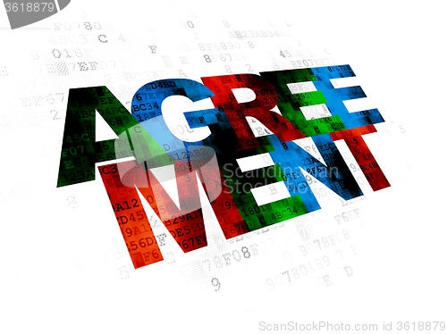 Image of Business concept: Agreement on Digital background