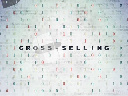 Image of Business concept: Cross-Selling on Digital Paper background