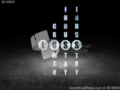 Image of Finance concept: Loss in Crossword Puzzle