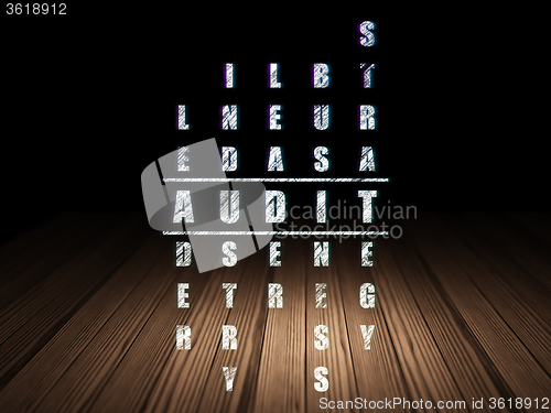 Image of Business concept: Audit in Crossword Puzzle
