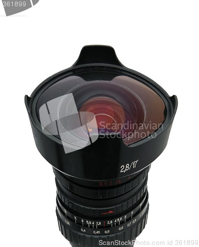 Image of Fisheye nice black lens isolated