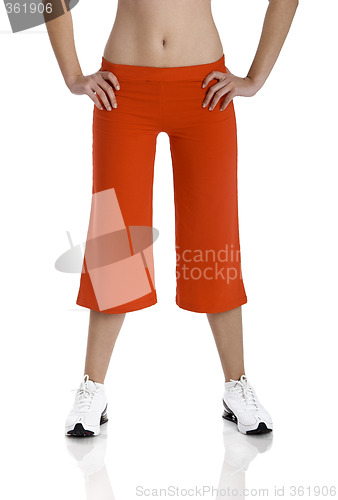 Image of athletic female body