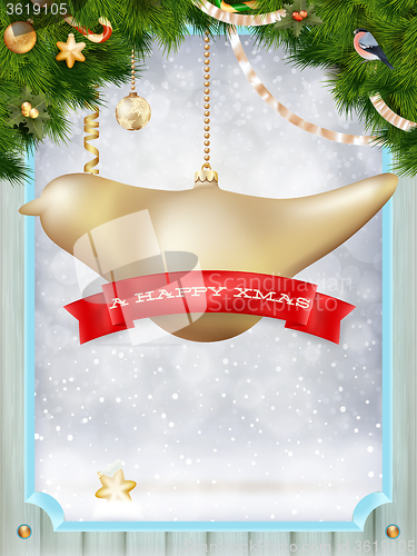 Image of Merry christmas card. Eps 10