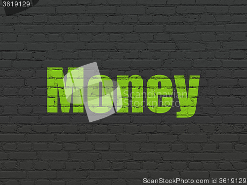 Image of Banking concept: Money on wall background