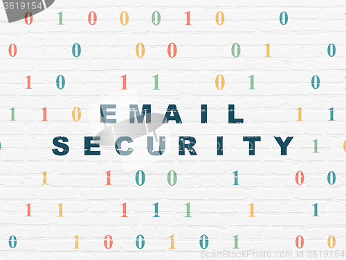 Image of Security concept: Email Security on wall background