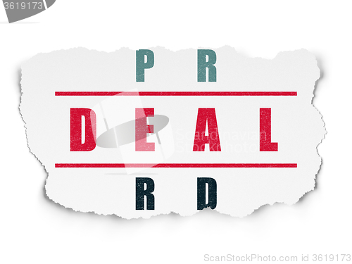 Image of Business concept: Deal in Crossword Puzzle