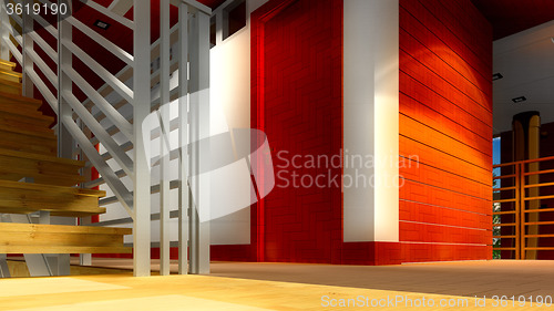 Image of Modern staircase - interior