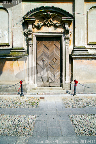 Image of  italy church santo antonino  the old door entrance  