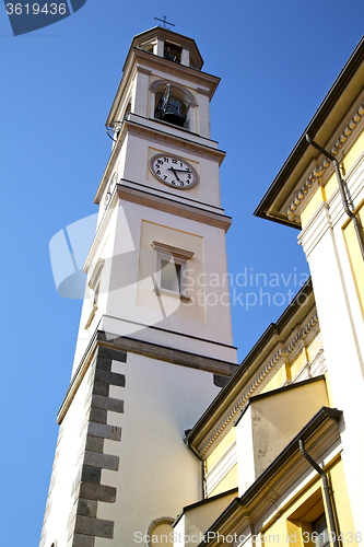 Image of vedano olona   church tower bell sunny day 