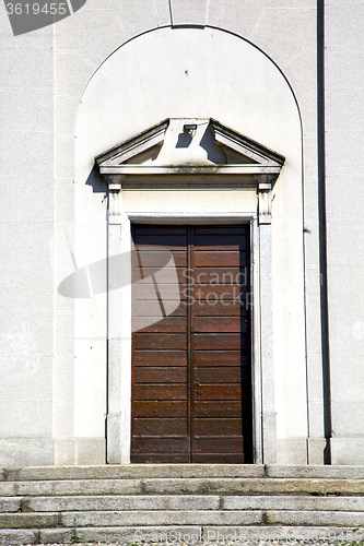 Image of   italy  sumirago varese  the old door entrance 