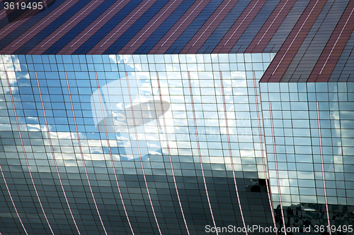 Image of glass asia   skyscraper in   window  