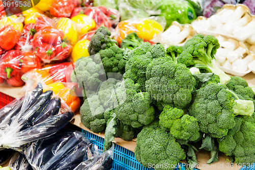 Image of Vegetable and fruit at food market