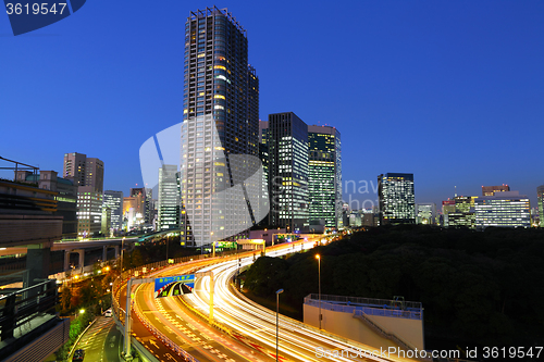 Image of Japan cityscape at night