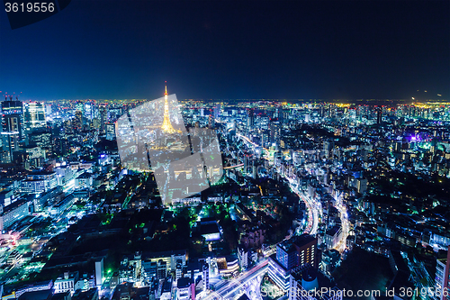 Image of Tokyo in Japan at night