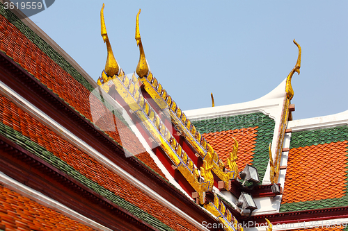 Image of Roof tile in temple