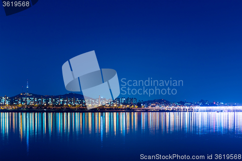 Image of Seoul City and Han River