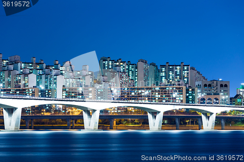 Image of Seoul cityscape at night