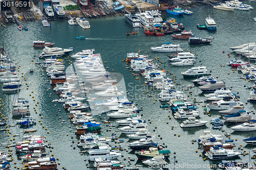 Image of Sheltered harbour from top view