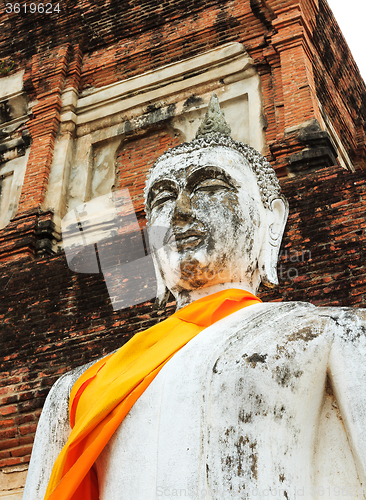Image of Ancient Buddha in Ayuthaya, Thailand
