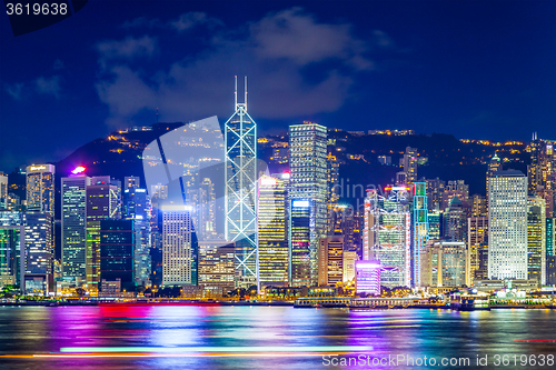 Image of Hong Kong famous night view