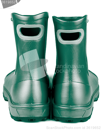 Image of Dark Green Rubber Boots