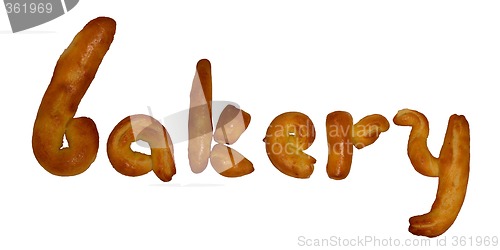 Image of Bakery baked word