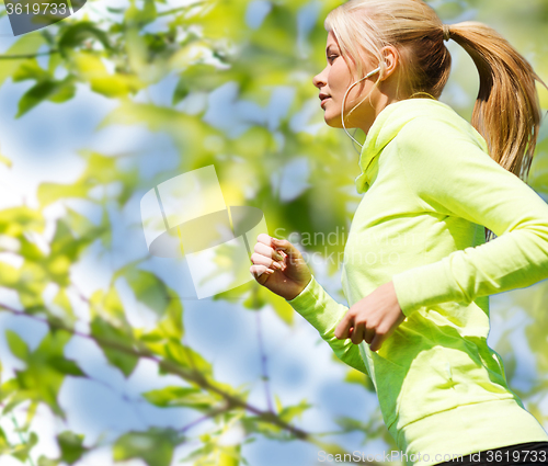 Image of woman jogging outdoors