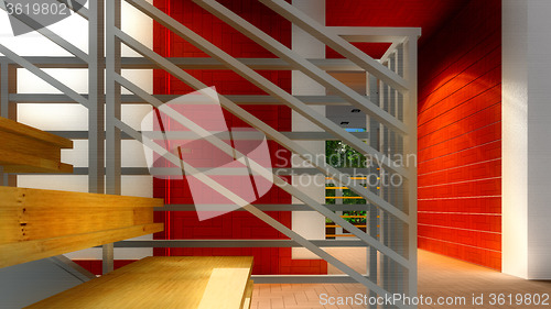 Image of Modern staircase - interior