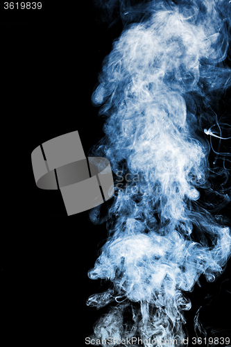 Image of Abstract smoke isolated on black