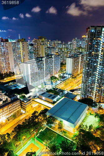 Image of Hong Kong city at nght