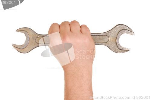 Image of Hand with Spanner