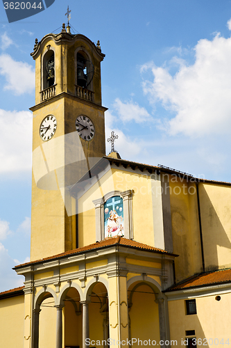 Image of  mosaic church albizzate varese italy the old wall 