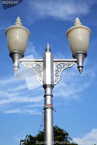 Image of bangkok thailand street lamp     temple   abstract  