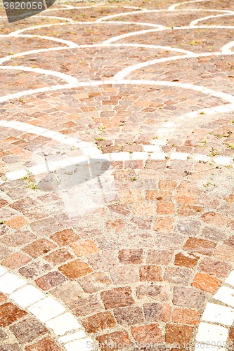 Image of  cracked  step   brick in  italy old  and   material the backgro