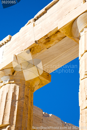 Image of in greece the old architecture   parthenon  
