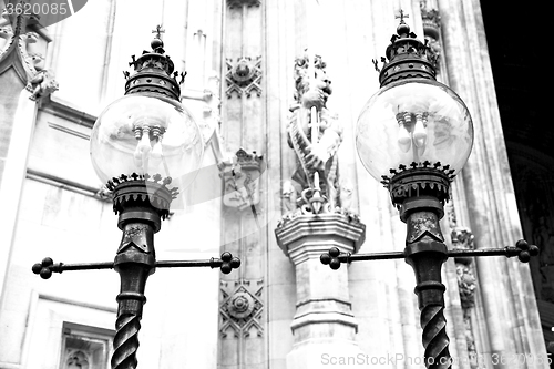 Image of europe in  london lantern and abstract illumination