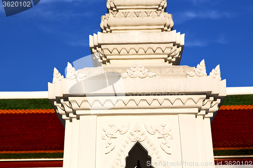 Image of asia  thailand  in    sunny  temple      mosaic