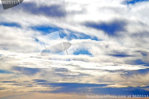 Image of the sunrise in  colored sky  background