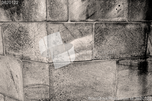 Image of  cracked  step   brick in  italy old wall and texture material t