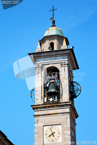 Image of monument  clock tower in  europe  bell