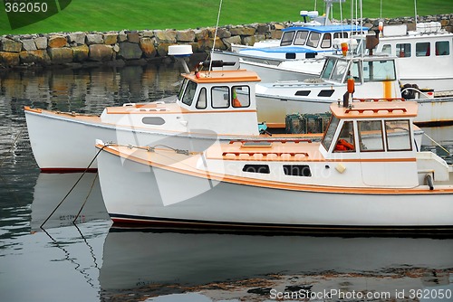 Image of Fishing boats in harbor