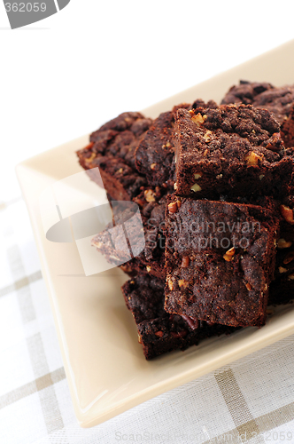 Image of Homemade chocolate brownies