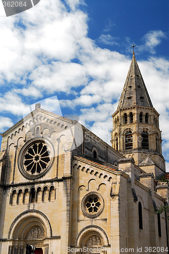 Image of Gothic church in Nimes France