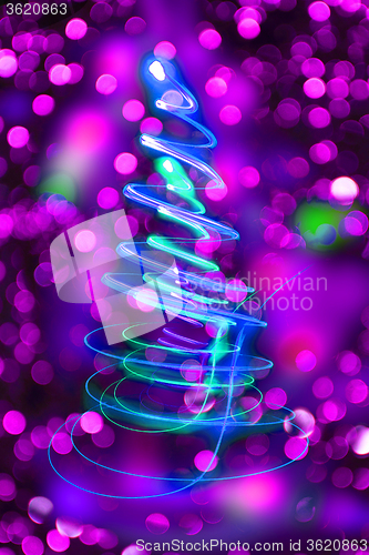 Image of christmas tree as nice background