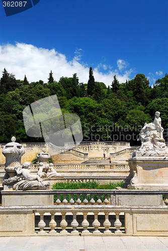 Image of Jardin de la Fontaine in Nimes France