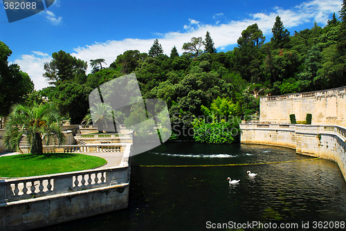 Image of Jardin de la Fontaine in Nimes France