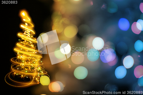 Image of christmas tree as nice background