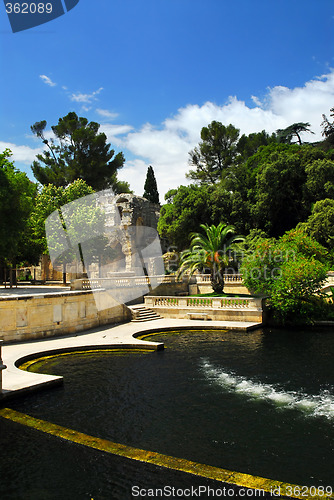 Image of Jardin de la Fontaine in Nimes France