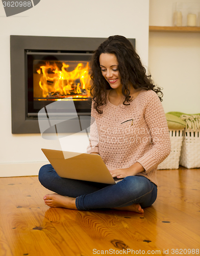 Image of Working at home on a winter day